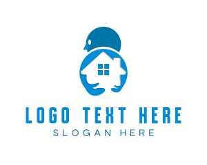 Mortgage - Human Real Estate Agent logo design
