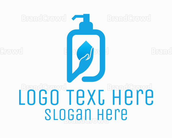 Hand Soap Sanitizer Logo