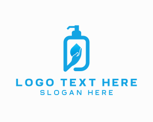 Sanitation - Hand Soap Sanitizer logo design
