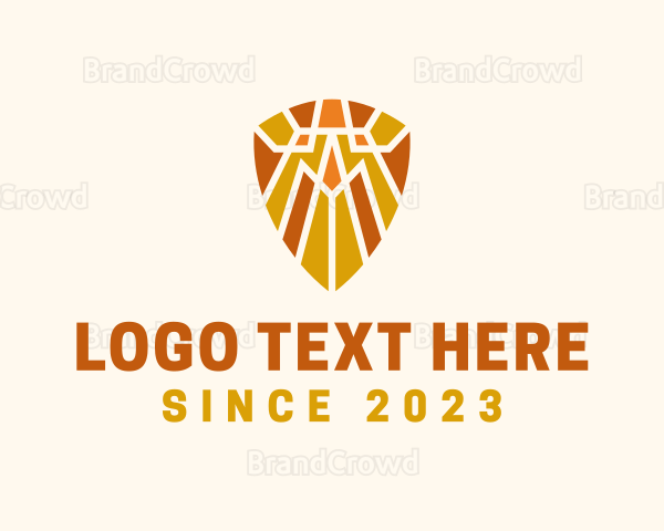 Tribal Mosaic Shield Logo