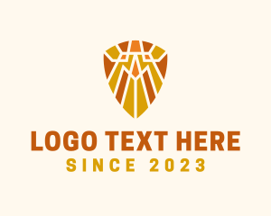 Firm - Tribal Mosaic Shield logo design