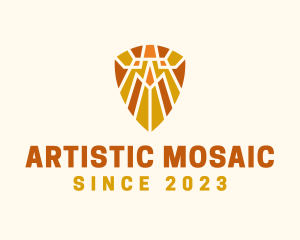 Mosaic - Tribal Mosaic Shield logo design