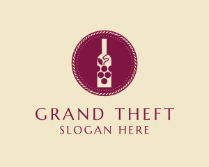 Grape Wine Booze Logo