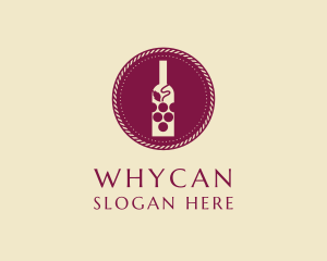 Grape Wine Booze Logo