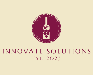 Wine Tasting - Grape Wine Booze logo design