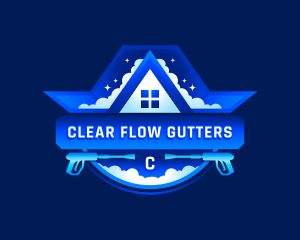 Clean Power Washer Sanitation logo design