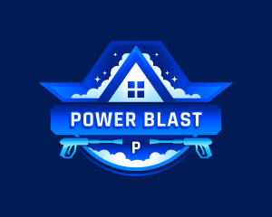 Clean Power Washer Sanitation logo design