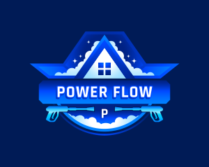 Clean Power Washer Sanitation logo design