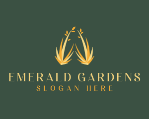 Grass Lawn Landscaping logo design