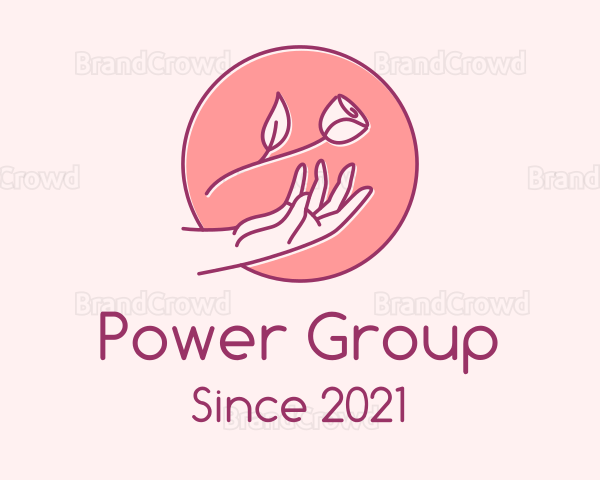 Rose Flower Skincare Logo