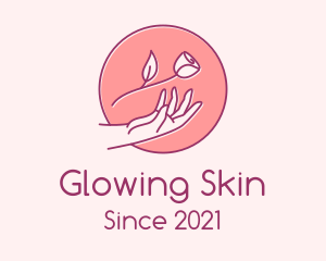 Rose Flower Skincare  logo design