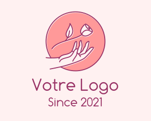Spring - Rose Flower Skincare logo design