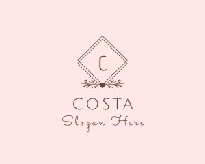 Simple Branch Ornament logo design