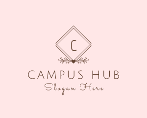 Simple Branch Ornament logo design