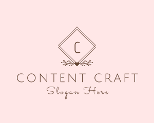 Simple Branch Ornament logo design