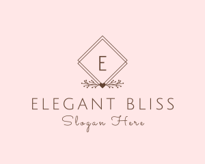 Bridal - Simple Branch Ornament logo design