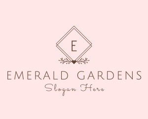 Simple Branch Ornament logo design