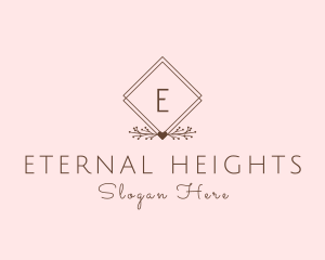 Simple Branch Ornament logo design