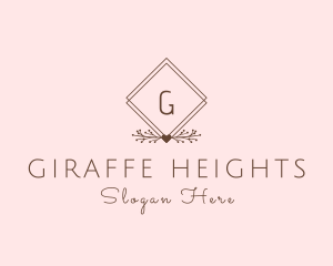 Simple Branch Ornament logo design