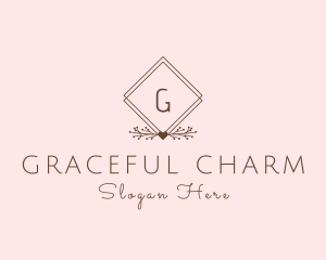 Simple Branch Ornament logo design