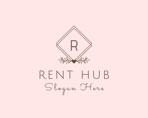 Simple Branch Ornament logo design