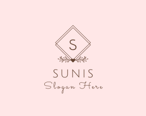 Simple Branch Ornament logo design