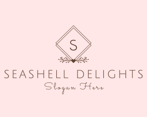 Simple Branch Ornament logo design