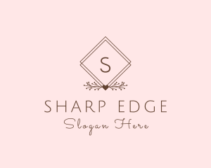 Simple Branch Ornament logo design