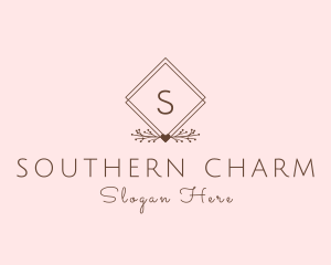 Simple Branch Ornament logo design