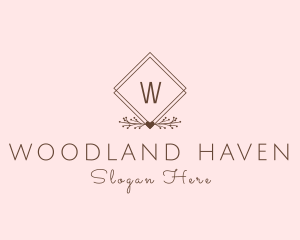 Simple Branch Ornament logo design