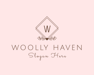 Simple Branch Ornament logo design