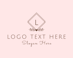 Wedding - Simple Branch Diamond logo design