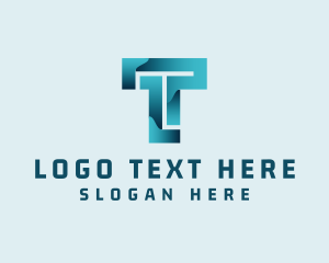 Letter T - Software Tech Digital Programming logo design