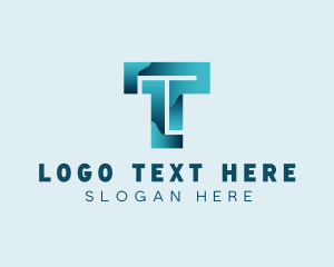 Cyber - Digital Programming Letter T logo design