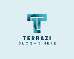 Digital Programming Letter T logo design