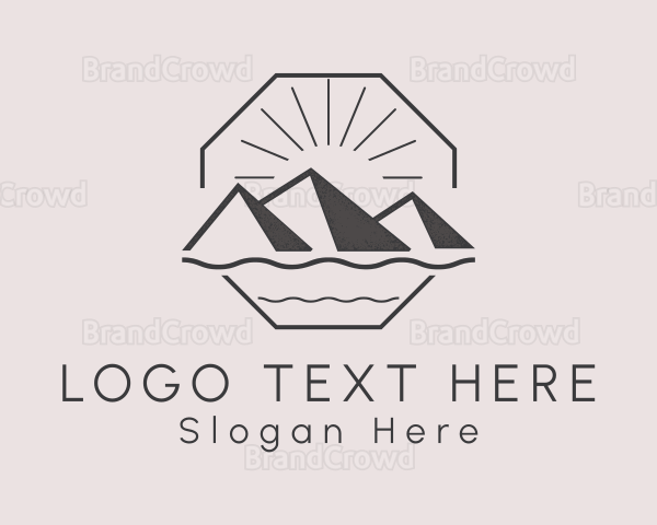 Outdoor Mountain Trekking Logo