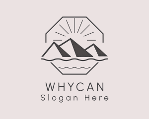 Outdoor Mountain Trekking Logo