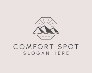 Outdoor Mountain Trekking logo design