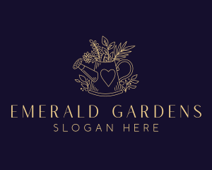 Grass Plant Gardening logo design