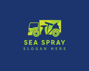 Housekeeping Truck Cleaning logo design