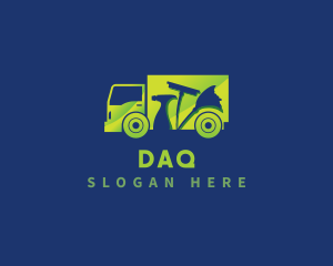Mop - Housekeeping Truck Cleaning logo design
