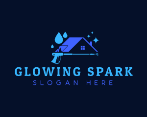 Shine - Water Pressure Washer logo design