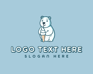 Animal - Ice Cream Sundae Bear logo design