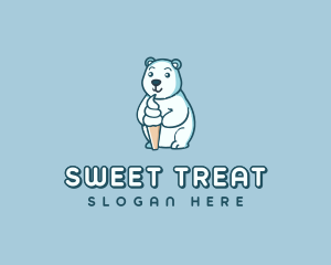 Sundae - Ice Cream Sundae Bear logo design