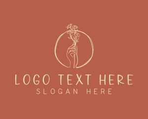 Nature Florist Hand  logo design