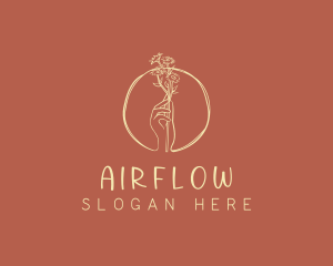 Nature Florist Hand  logo design