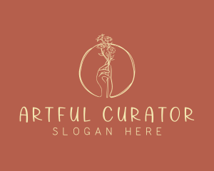 Nature Florist Hand  logo design