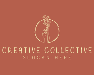 Nature Florist Hand  logo design