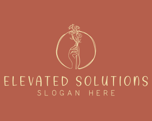 Nature Florist Hand  logo design