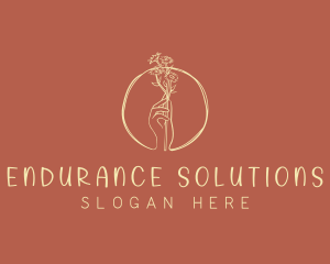 Nature Florist Hand  logo design